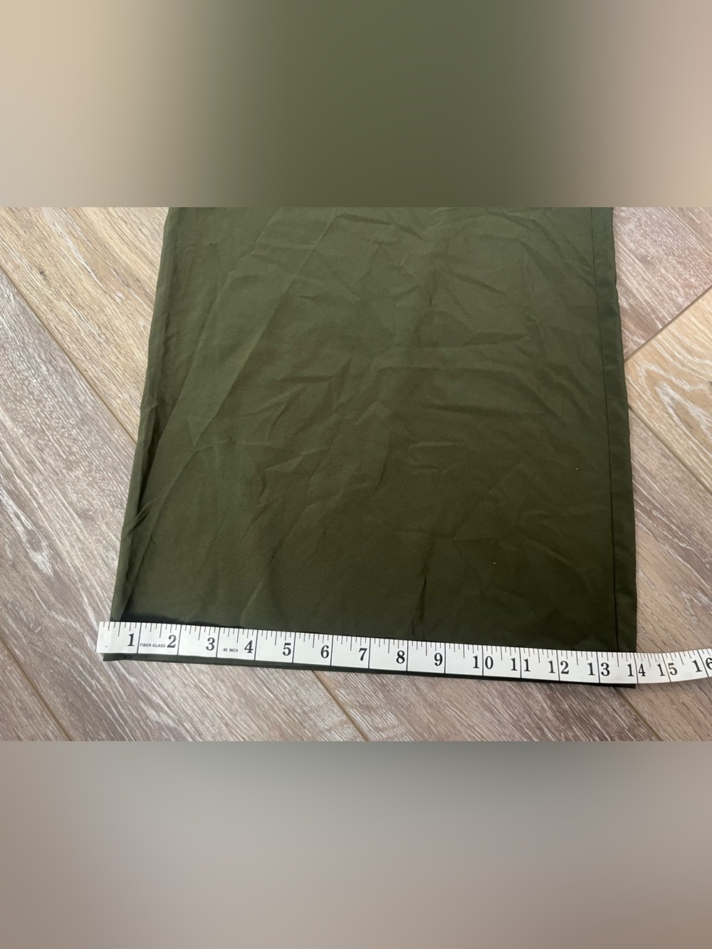 NWT all in motion Olive Green Wide-Leg Paperbag Pants with Tie - Picture 9 of 9